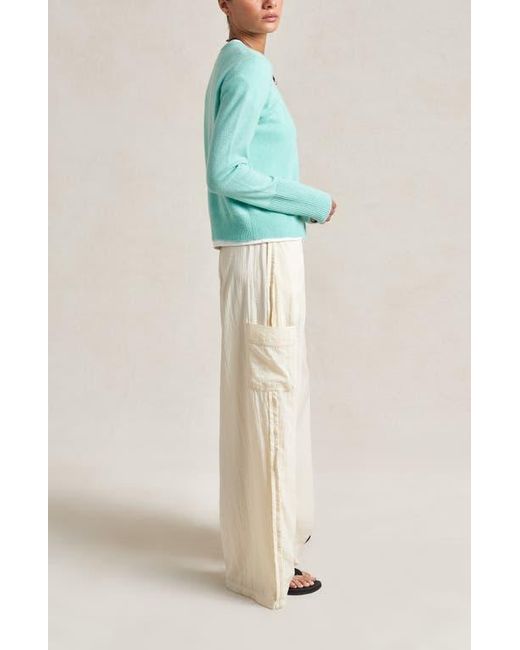 La Ligne Green Solid Lean Lines Cardigan