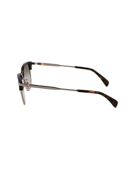 Paul Smith Brown Linden 52Mm Gradient Modified Rectangular Sunglasses for men