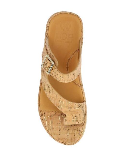 L'amour Des Pieds Natural Alanza Toe Loop Sandal