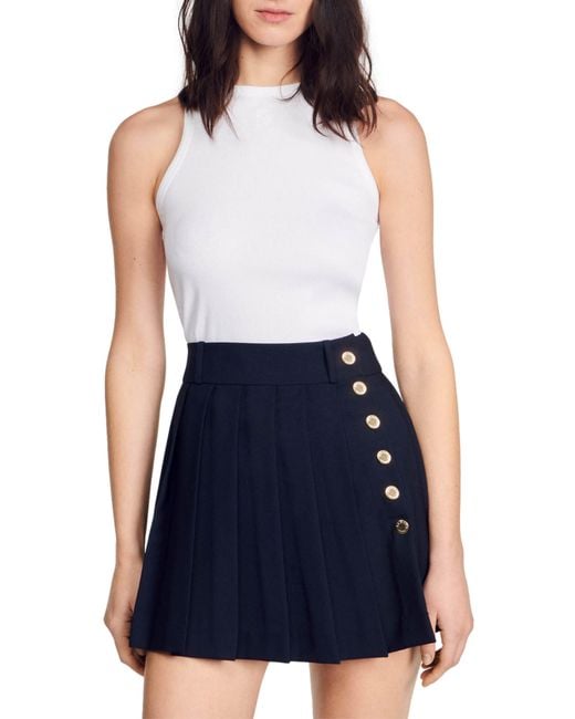 Sandro Blue Basics Tank Top