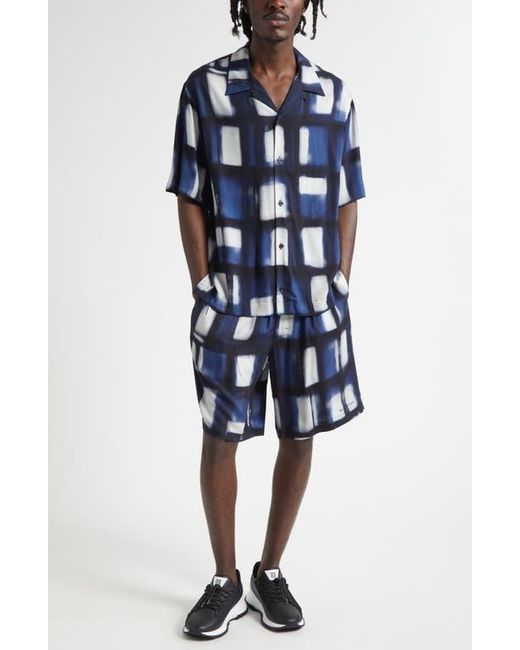 Givenchy Blue Afternoon Light Print Elastic Waist Bermuda Shorts for men