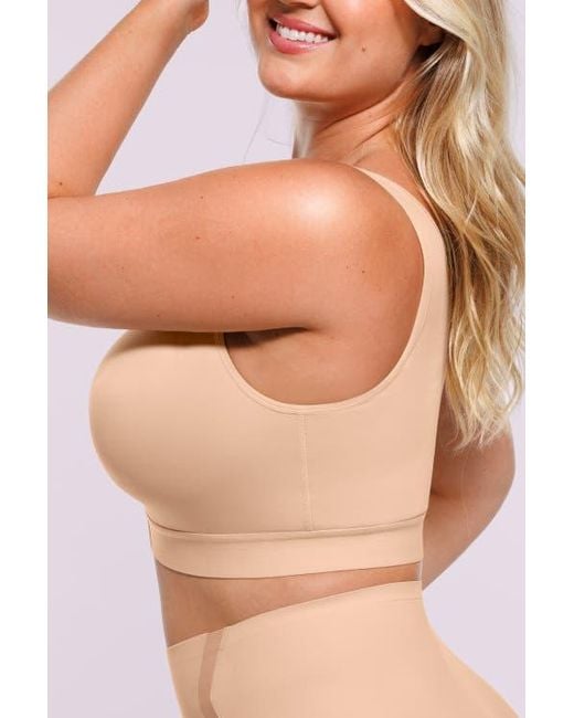 Shapellx Natural Airslim Unlined Wireless Back Support Bra