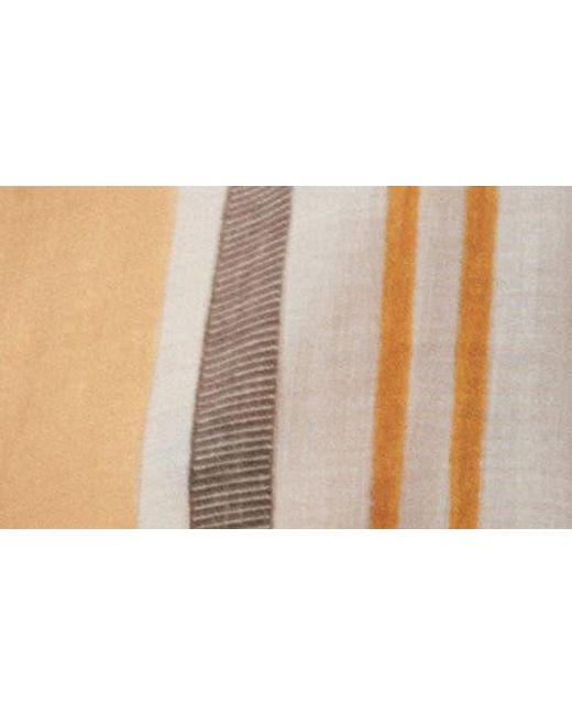 Mango White Striped Button-Up Shirt