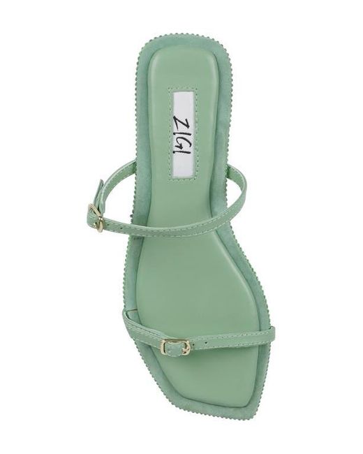 Zigi Green Two-Strap Sandal