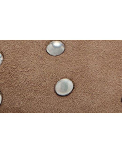 Mango Brown Studded Ballet Flat