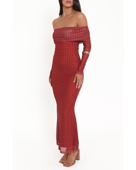 petal and pup mesh dress Petal & Pup Pierre Long Sleeve Lace Maxi Dress