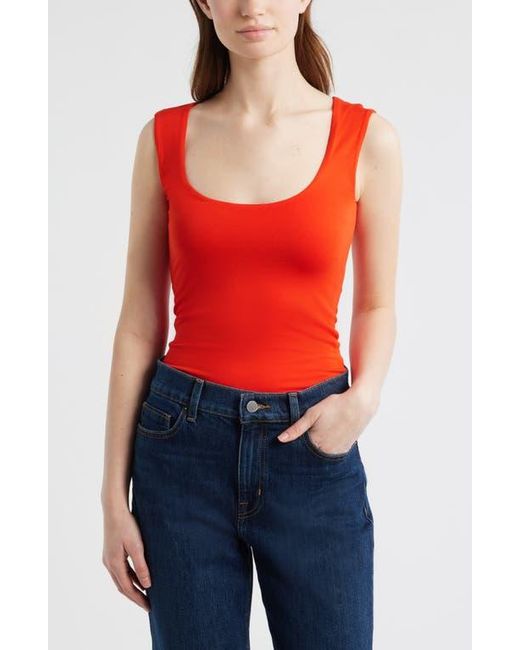Rag & Bone Red Luca Reversible Tank