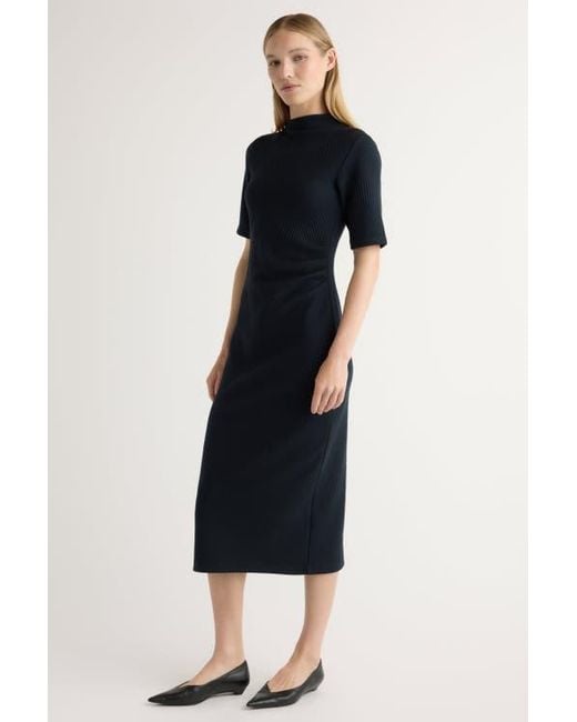 ribbed knit jersey dress Evie Ribbed-Knit Jersey Dress