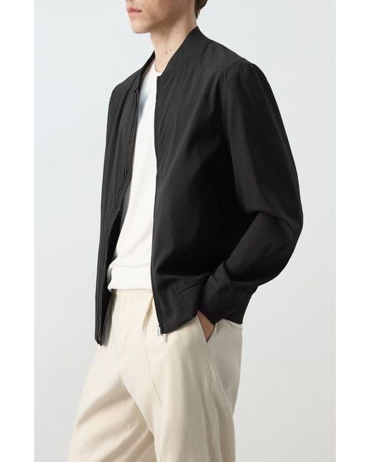 Mango Black Bomber Jacket for men