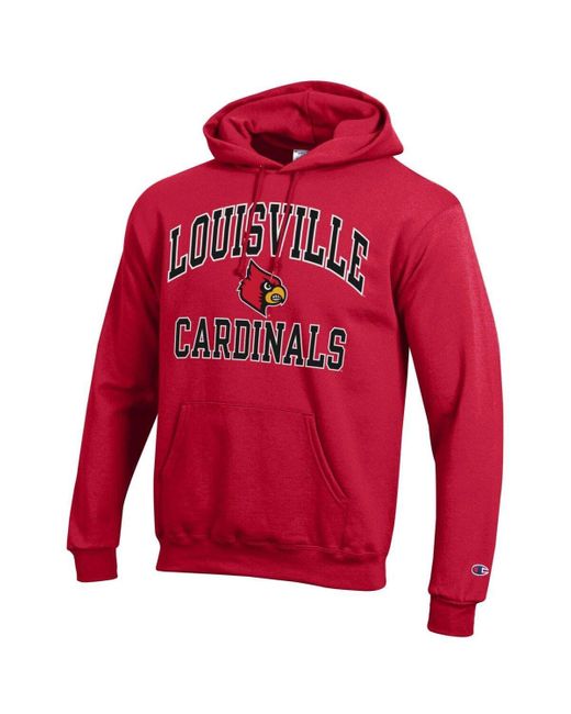 Champion Louisville Cardinals High Motor Pullover Hoodie At Nordstrom in Red  for Men