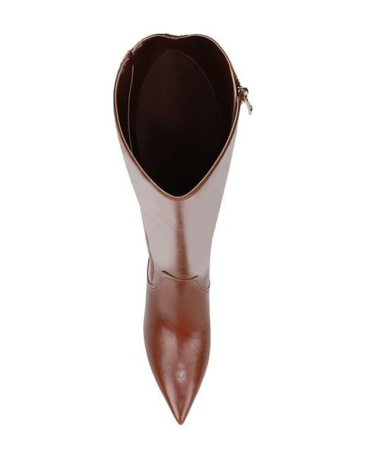 27 EDIT Naturalizer Brown Pepper Kitten Heel Knee High Boot