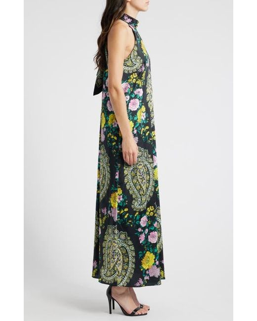 Kobi Halperin Green Genesis Halter Maxi Dress