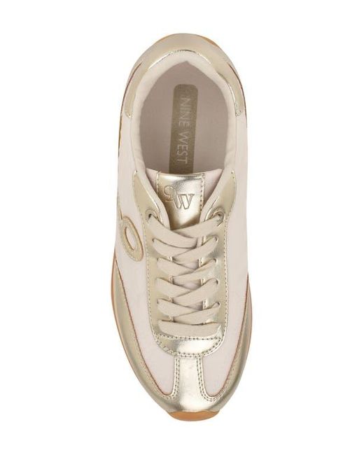 Nine West White Fivo Sneaker