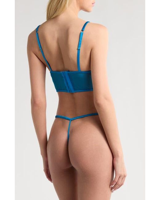 Kilo Brava Blue Embroidered G-String
