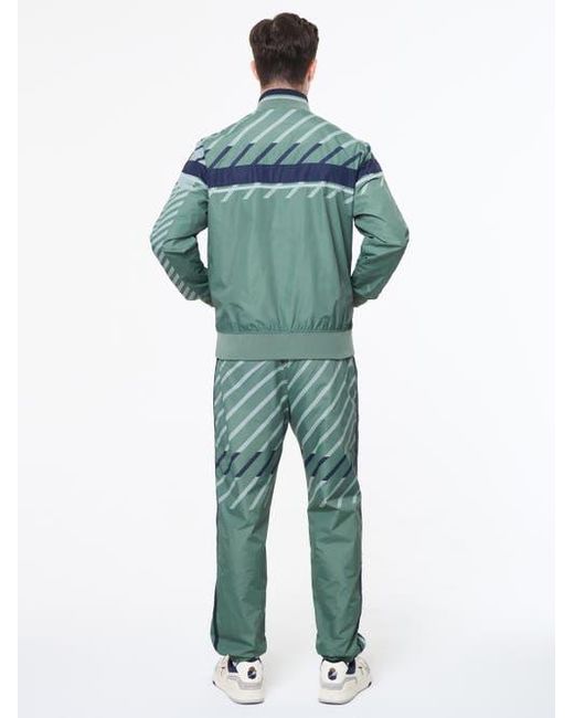 Sergio Tacchini Green Quadretto Track Jacket for men