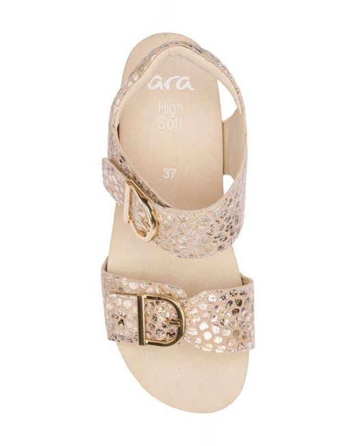 Ara Natural Nova Platform Wedge Sandal