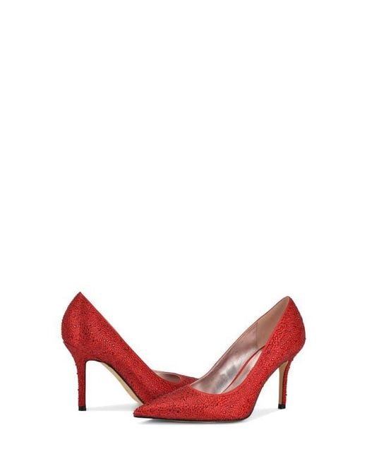 Nine West Red Glamor Pointed Toe Pump