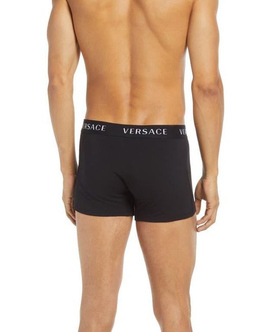 Versace Blue 2-Pack Logo Trunks for men