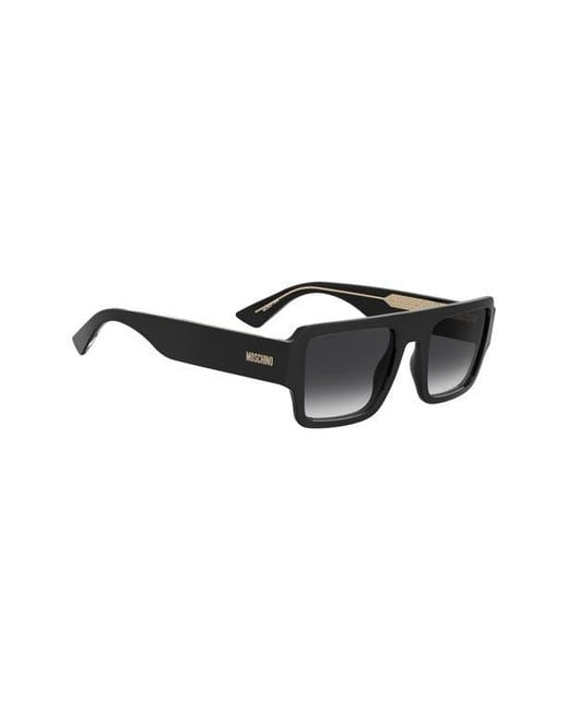 Moschino Black 54Mm Gradient Flat Top Sunglasses for men
