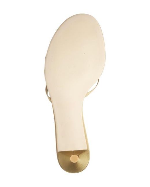 Jeffrey Campbell Metallic Doretta Kitten Heel Flip Flop