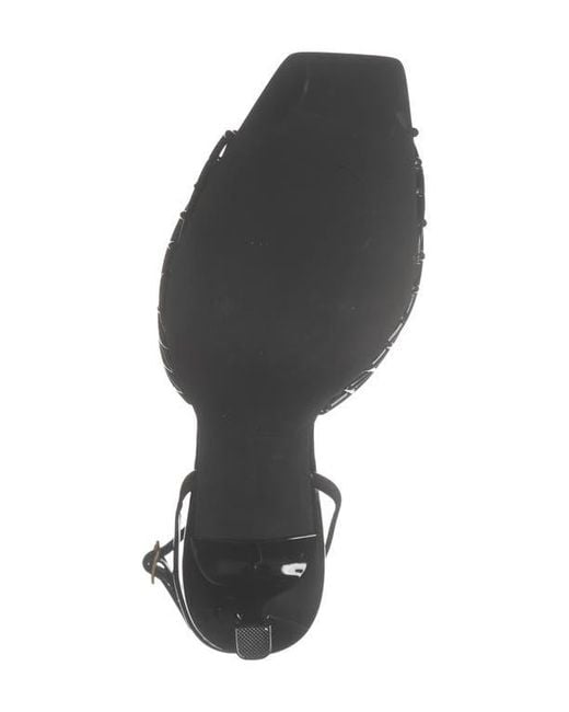 Jeffrey Campbell Black Lattix Ankle Strap Jelly Sandal