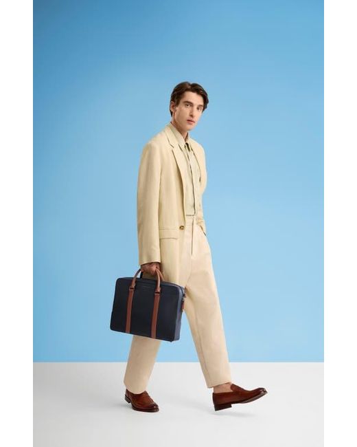 Cole Haan Blue Triboro Leather Briefcase for men