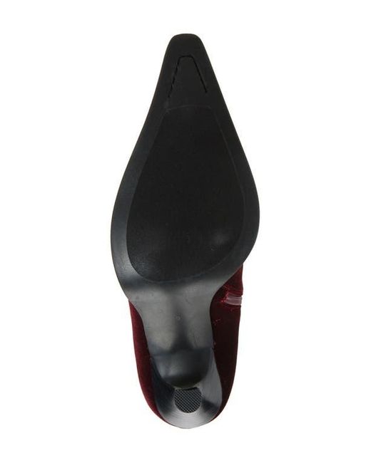 Jeffrey Campbell Red Joyeux Floral Lace-Up Knee High Boot