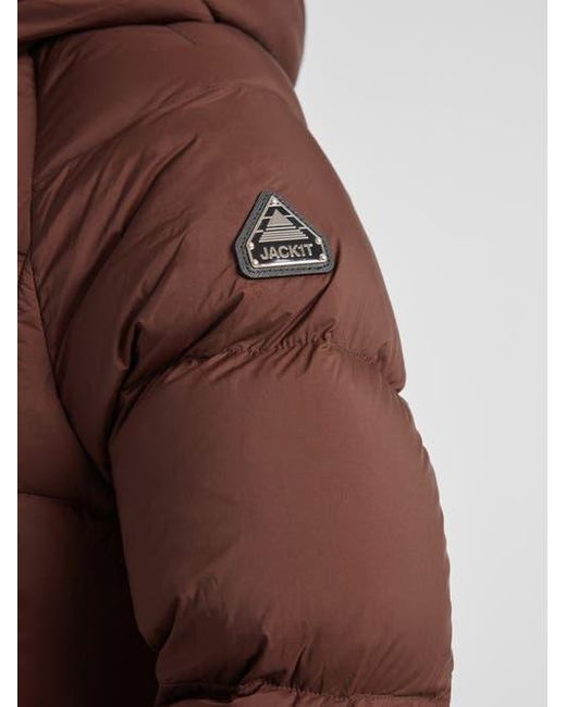 Jacket Brown Cloud Cropped Hooded Puffer Jacket