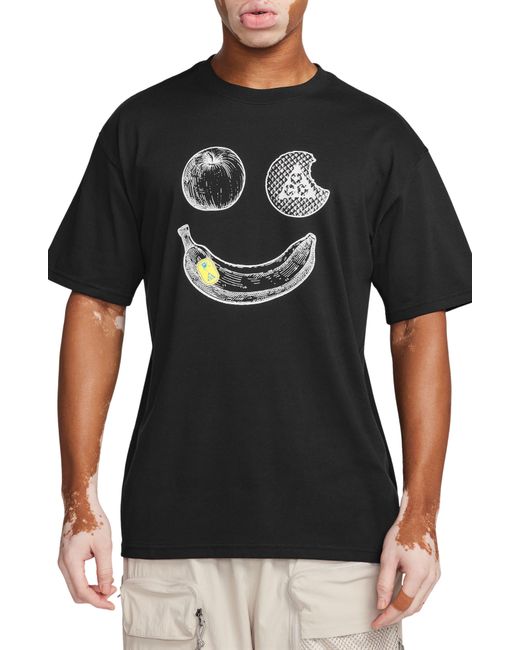 Nike Black Dri-fit Acg Hike Snacks Graphic T-shirt for men