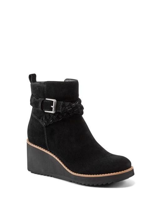Earth Black Chace Wedge Bootie