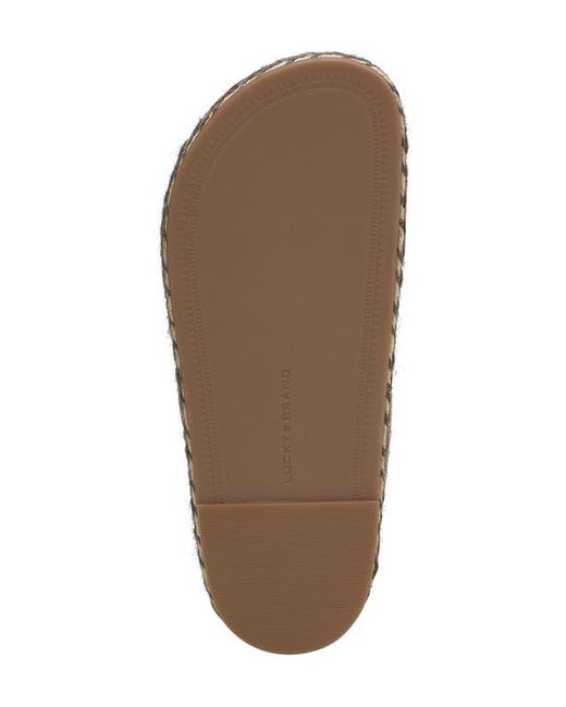 Lucky Brand Brown Umora Slingback Espadrille Platform Sandal