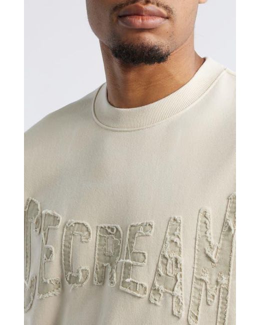 ICECREAM White Fast Oversize Crewneck Sweatshirt for men
