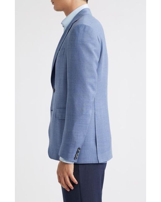 Canali Blue Kei Trim Fit Wool Sport Coat for men
