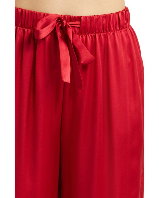 Nordstrom Red Washable Silk Pajamas