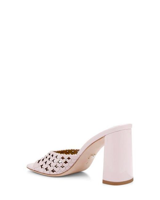 Badgley Mischka Pink Omni Laser-Cut Heart Sandal