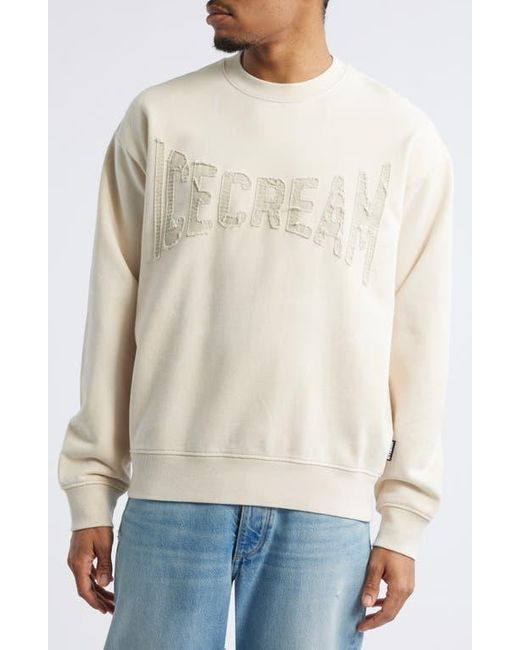 ICECREAM White Fast Oversize Crewneck Sweatshirt for men