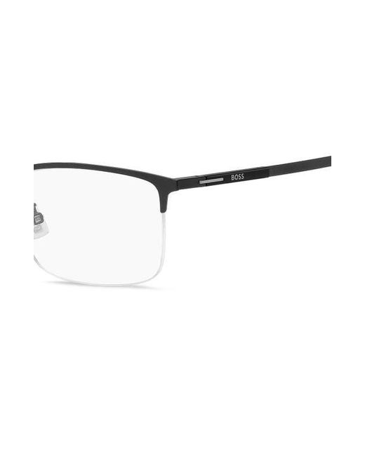 HUGO Multicolor 55Mm Rectangular Optical Glasses for men