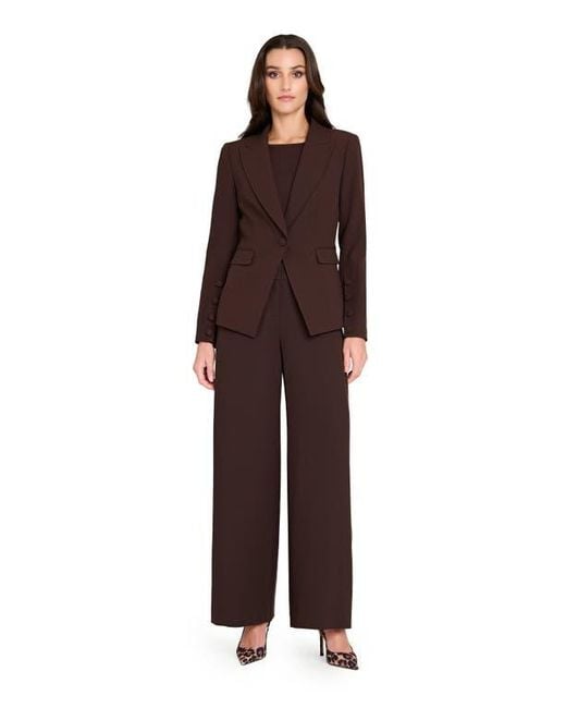 Tahari Brown Wide Leg Pants
