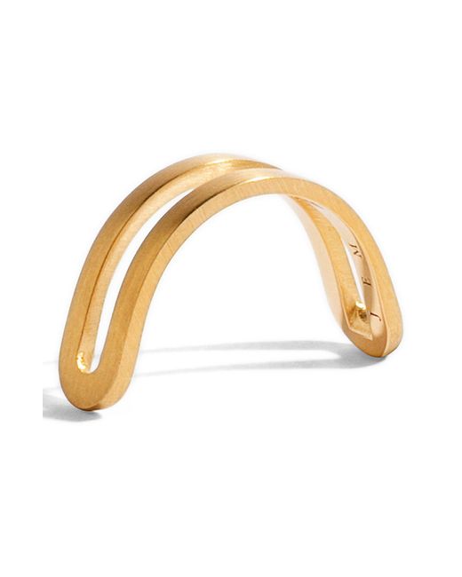 JEM Paris Metallic Étreintes Simple Dual Finish Ring