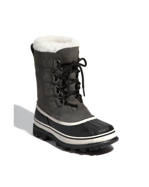 Sorel Black Caribou Wp Waterproof Boot