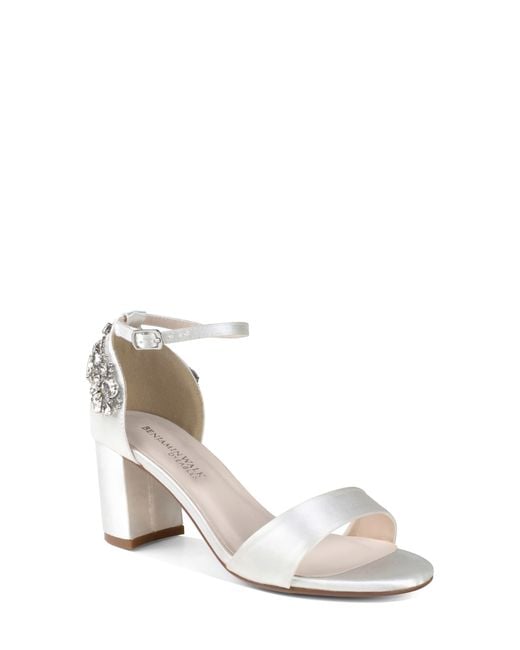 Touch Ups White Olivia Ankle Strap Sandal