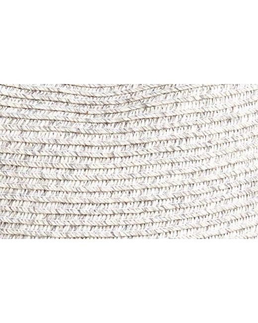 Nordstrom White Packable Braided Paper Straw Panama Hat