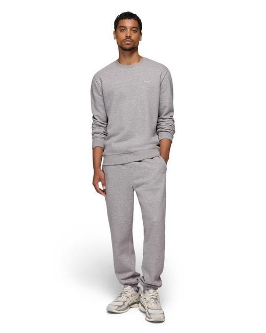 Prana Gray Fleece Crewneck Sweatshirt for men
