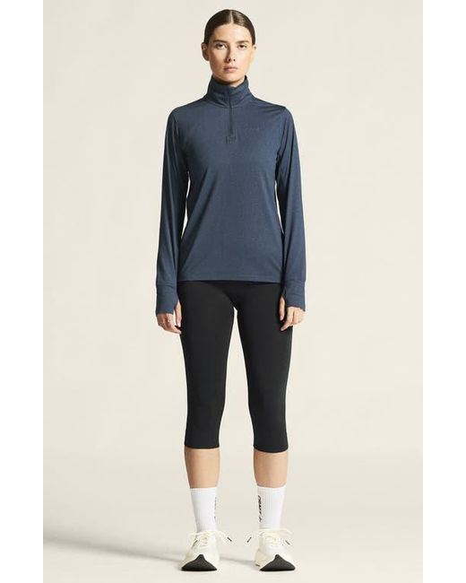 C.r.a.f.t Blue Flow Quarter Zip Pullover