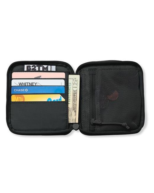 BABOON TO THE MOON Black Zip Wallet