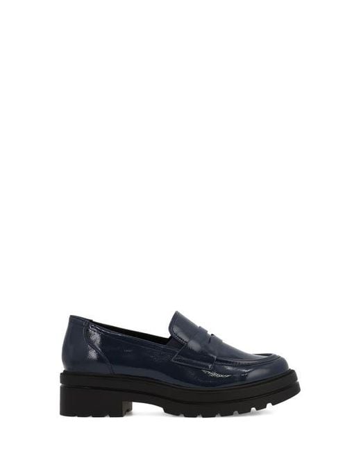 MIA Blue Yoani Lug Sole Penny Loafer