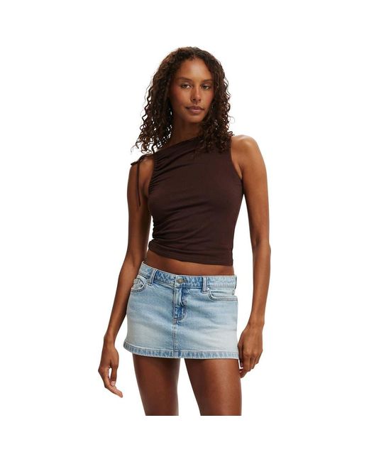 Cotton On Blue Nikki Gathered Tank