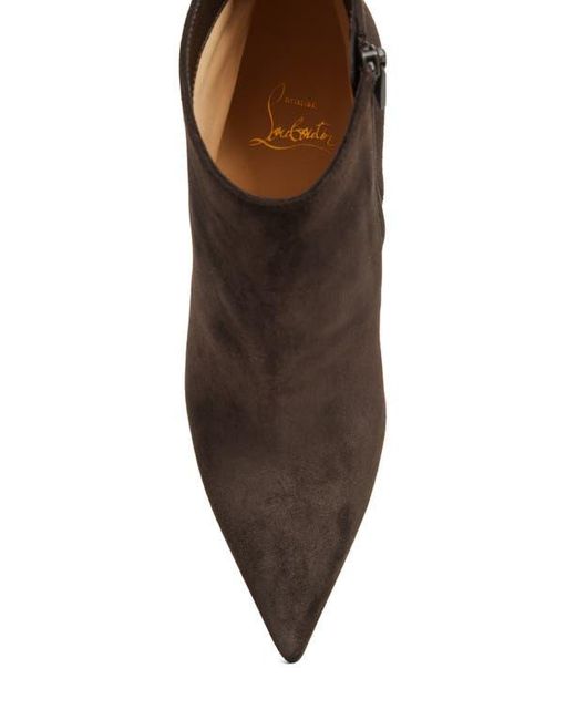 Christian Louboutin Brown Vibella Pointed Toe Bootie