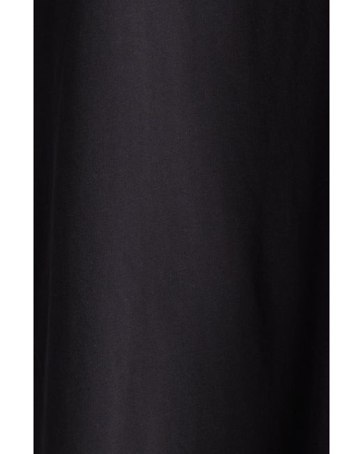 Dries Van Noten Black Oversize Asymmetric T-shirt Dress