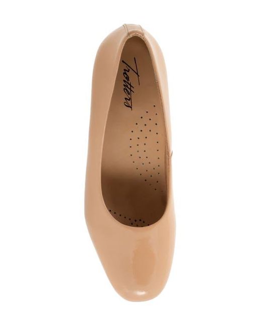 Trotters Natural Daria Block Heel Pump